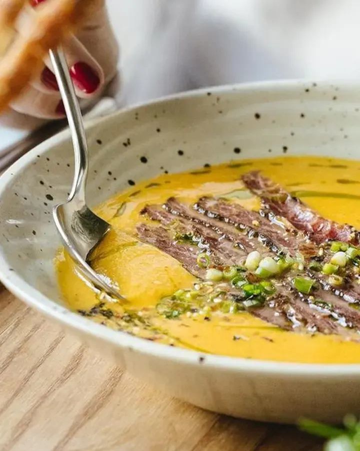 Kürbissuppe aus dem Herbstmenü