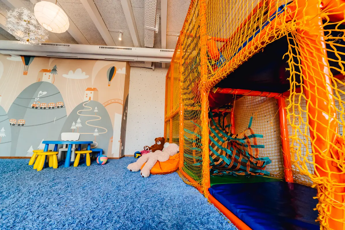 Kletterbereich im Kinderspielraum